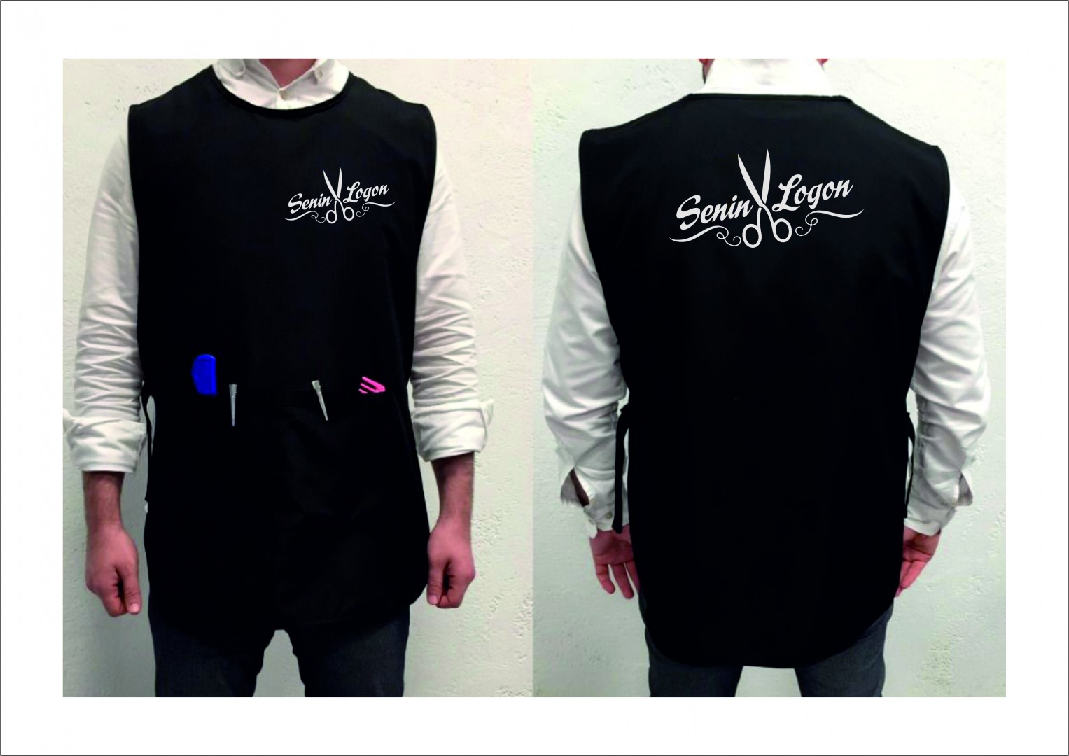 SİYAH STAR ÇALIŞMA YELEĞİ  (Micro Kumaş)